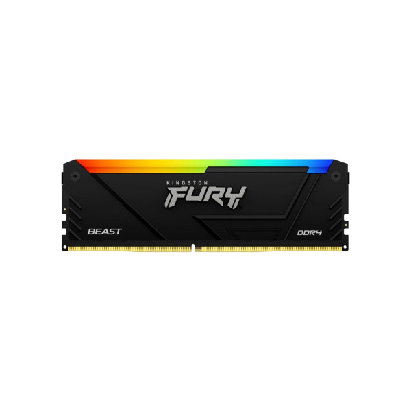 Модуль пам'яті для комп'ютера DDR4 32GB (2x16GB) 3200 MHz Beast RGB Black Kingston Fury (ex.HyperX) (KF432C16BB12AK2/32WP)