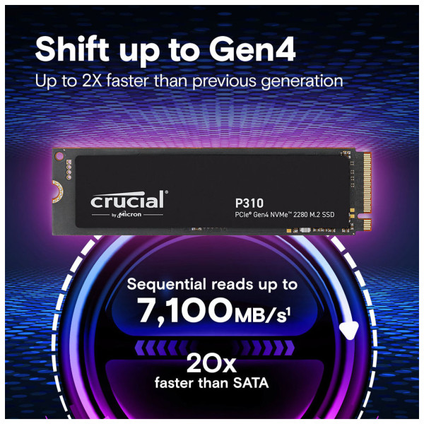 Накопичувач SSD M.2 2280 1TB P310 Micron (CT1000P310SSD8)
