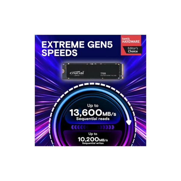 Накопичувач SSD M.2 2280 1TB T705 Micron (CT1000T705SSD3)