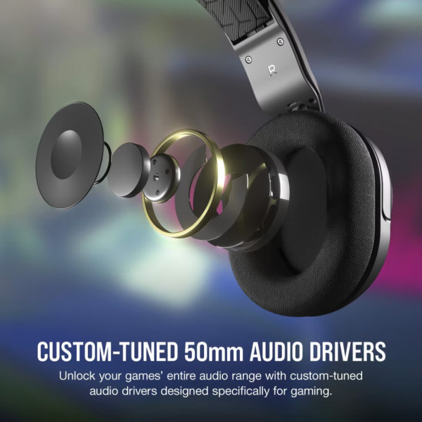 Навушники Corsair HS35 Surround v2 Multiplatform Gaming Carbon (CA-9011386-EU)