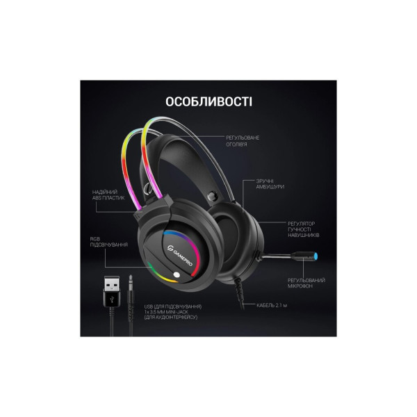 Навушники GamePro HS733 Black (HS733)
