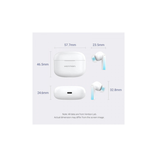 Навушники Vention Elf Earbuds E04 White (NBIW0)